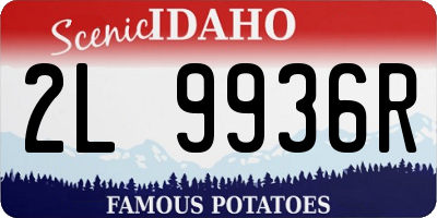 ID license plate 2L9936R