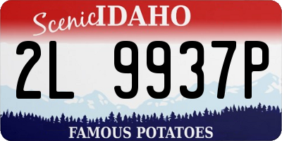 ID license plate 2L9937P