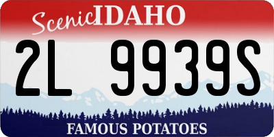 ID license plate 2L9939S