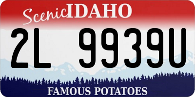 ID license plate 2L9939U