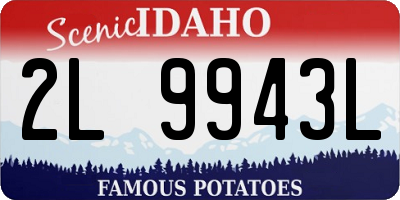 ID license plate 2L9943L