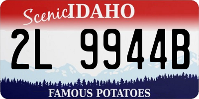 ID license plate 2L9944B