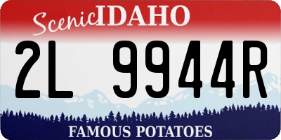 ID license plate 2L9944R
