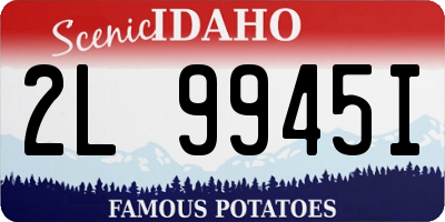 ID license plate 2L9945I
