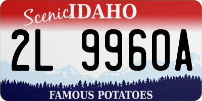 ID license plate 2L9960A