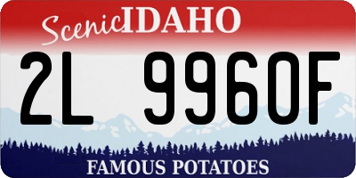 ID license plate 2L9960F