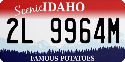ID license plate 2L9964M