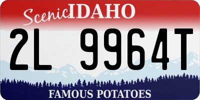 ID license plate 2L9964T