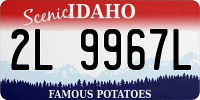 ID license plate 2L9967L