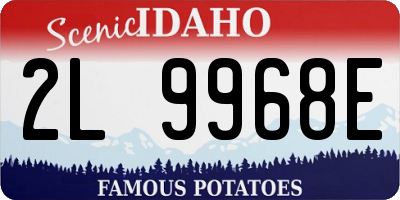 ID license plate 2L9968E