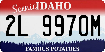 ID license plate 2L9970M