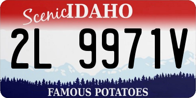 ID license plate 2L9971V