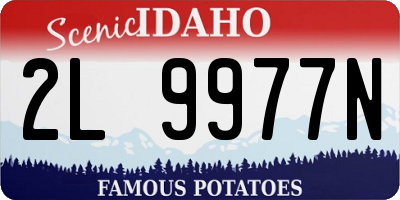 ID license plate 2L9977N