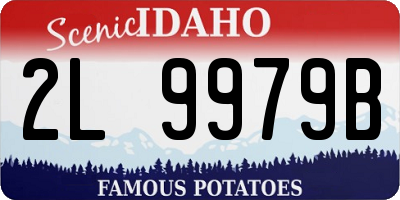 ID license plate 2L9979B