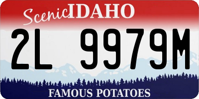 ID license plate 2L9979M