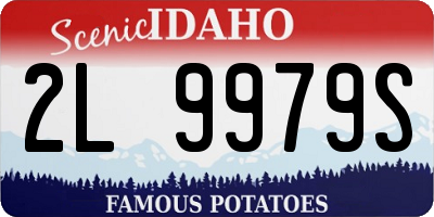 ID license plate 2L9979S