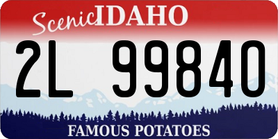 ID license plate 2L9984O