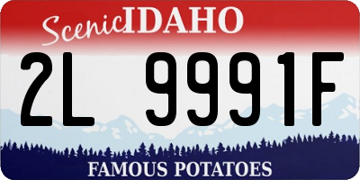 ID license plate 2L9991F