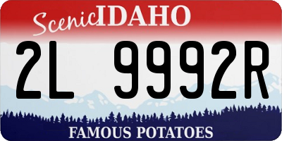ID license plate 2L9992R