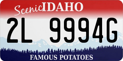 ID license plate 2L9994G