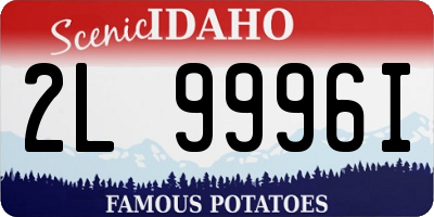 ID license plate 2L9996I