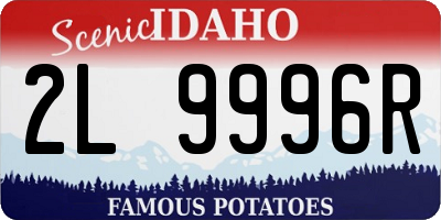 ID license plate 2L9996R