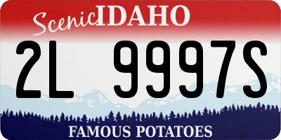 ID license plate 2L9997S