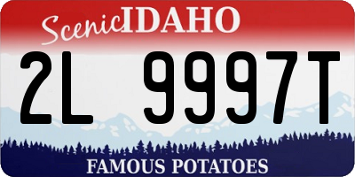 ID license plate 2L9997T
