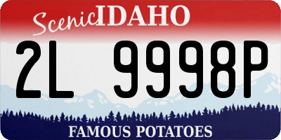 ID license plate 2L9998P