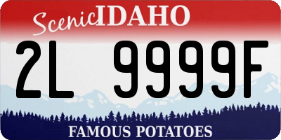 ID license plate 2L9999F