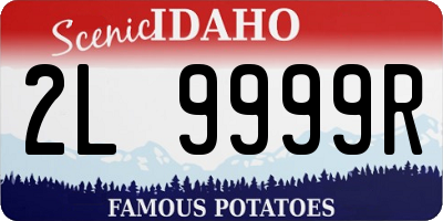 ID license plate 2L9999R