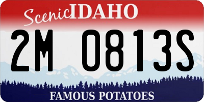 ID license plate 2M0813S