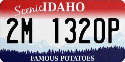 ID license plate 2M1320P