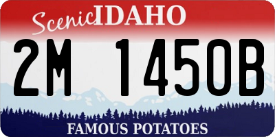 ID license plate 2M1450B