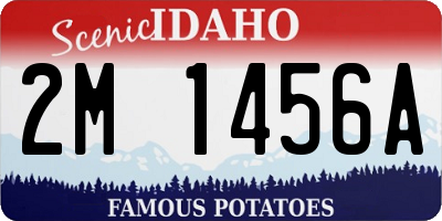 ID license plate 2M1456A