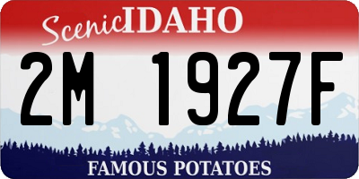 ID license plate 2M1927F