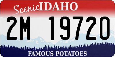 ID license plate 2M1972O