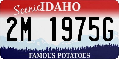 ID license plate 2M1975G