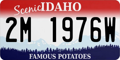 ID license plate 2M1976W