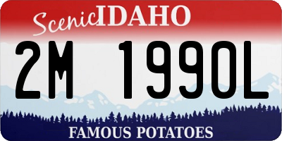 ID license plate 2M1990L