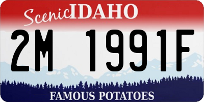 ID license plate 2M1991F