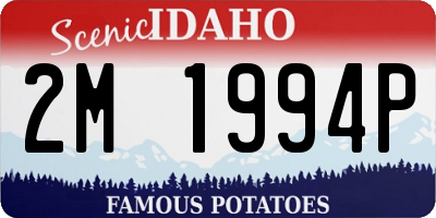 ID license plate 2M1994P