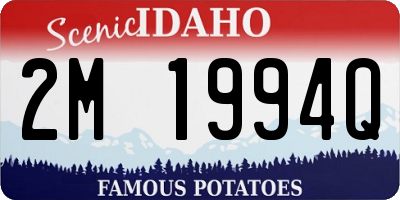 ID license plate 2M1994Q