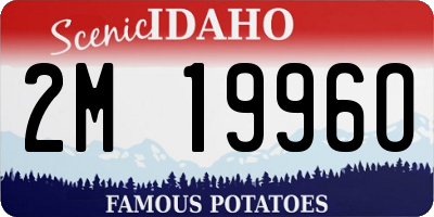 ID license plate 2M1996O