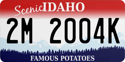 ID license plate 2M2004K