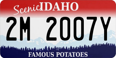 ID license plate 2M2007Y