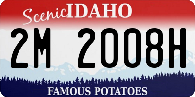 ID license plate 2M2008H