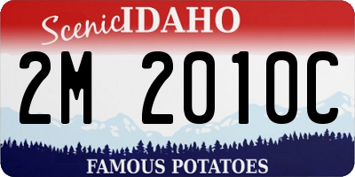 ID license plate 2M2010C