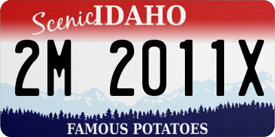 ID license plate 2M2011X
