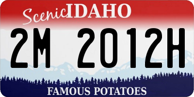 ID license plate 2M2012H